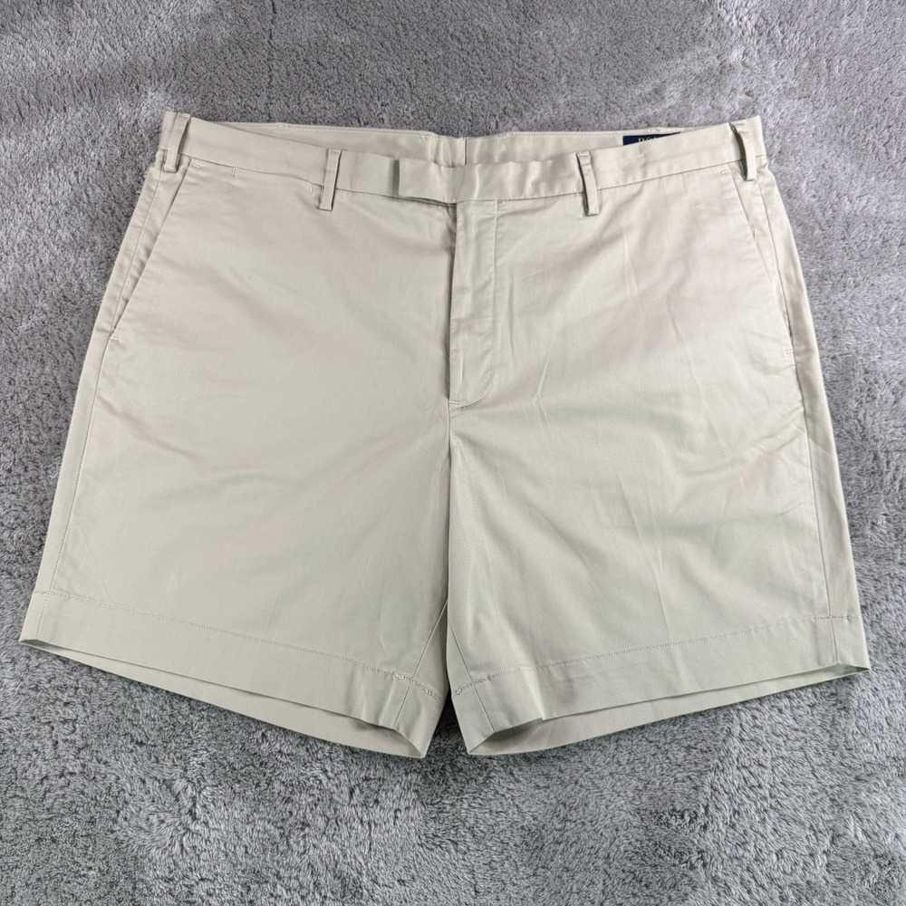Polo Ralph Lauren Stretch Straight Fit Shorts Mens 42 Khaki Chino 7.5” Inseam